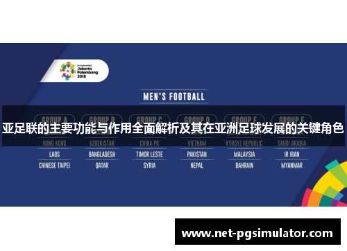 亚足联的主要功能与作用全面解析及其在亚洲足球发展的关键角色