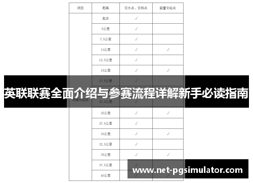 英联联赛全面介绍与参赛流程详解新手必读指南